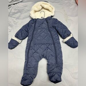 Urban Outfitters Navy Quilted Baby Coveralls